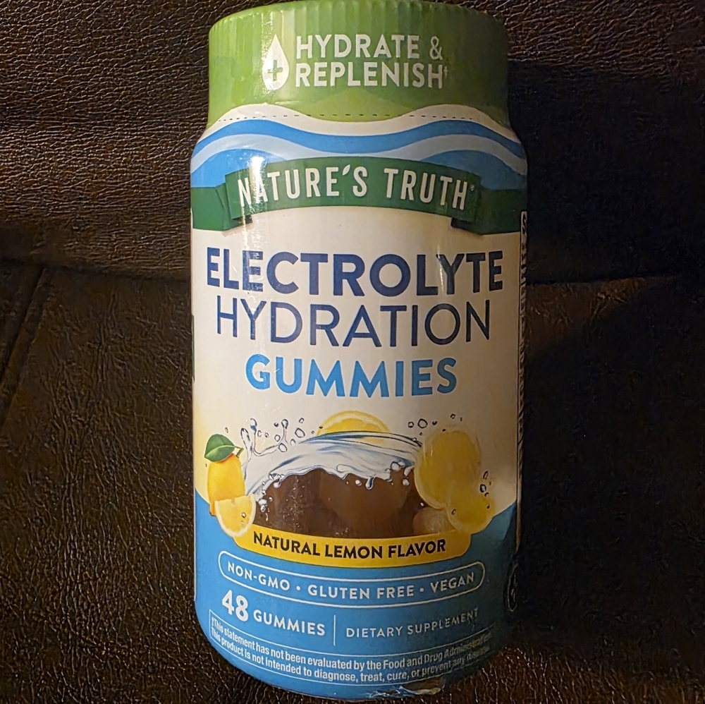 Electrolyte Hydration Gummies - Natural Lemon Flavor